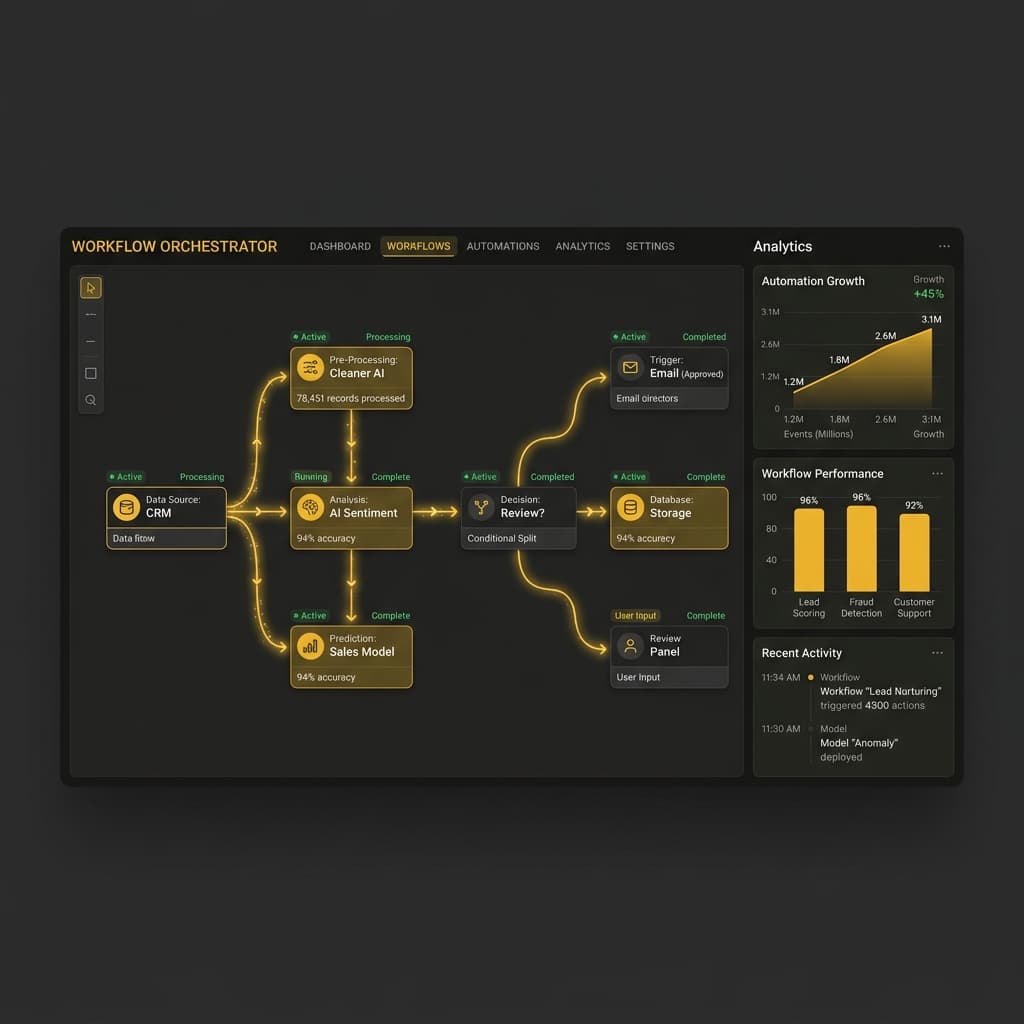 AI Automation Dashboard Workflow